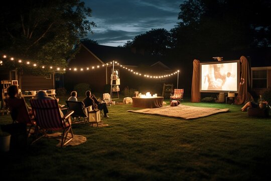 Organiser un cinéma en plein air dans son jardin